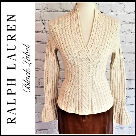 Ralph Lauren Black Label Sweaters - RALPH LAUREN BLACK LABEL Wool-Cashmere Sweater, M